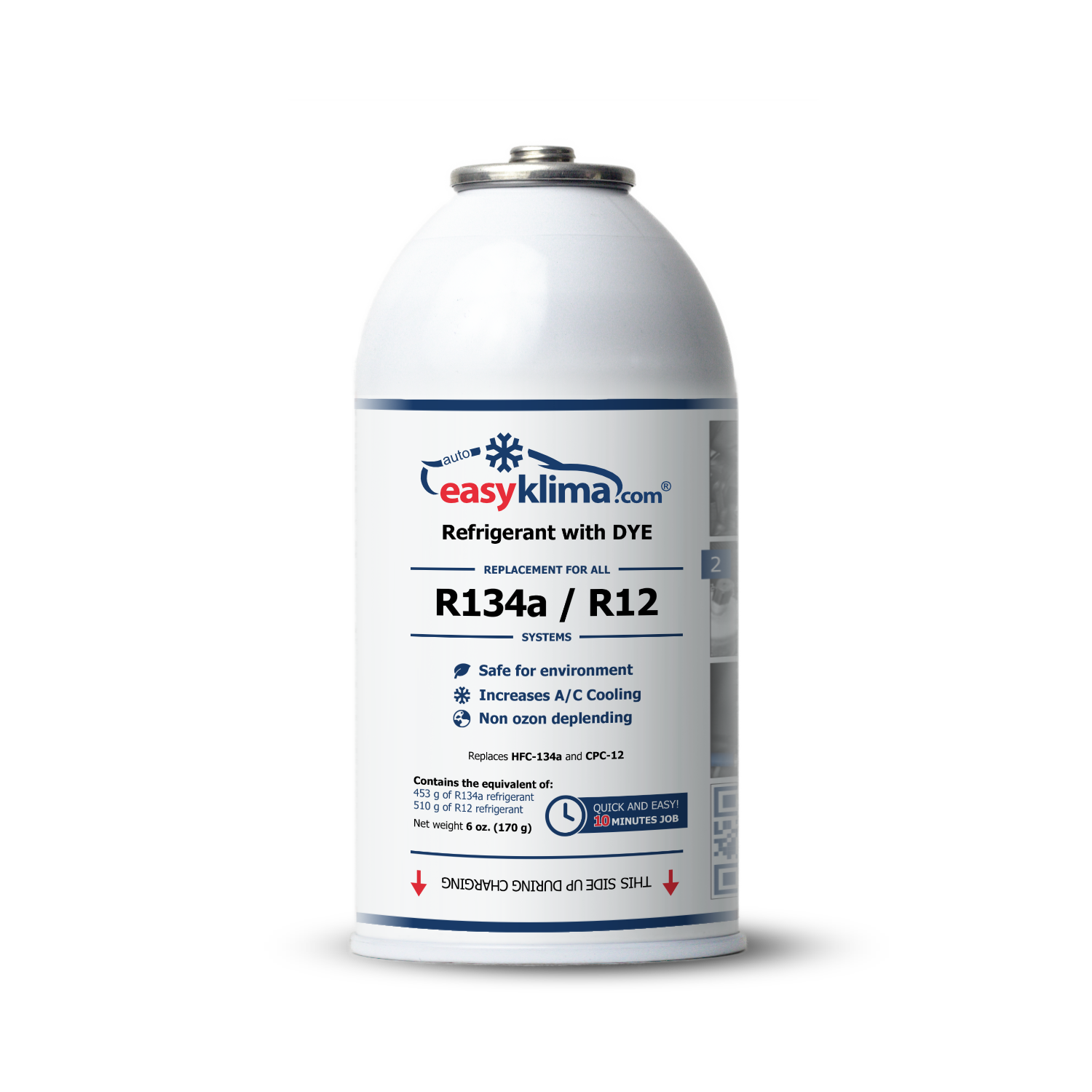 R134a Refrigerant Gas to charge car air conditioner
